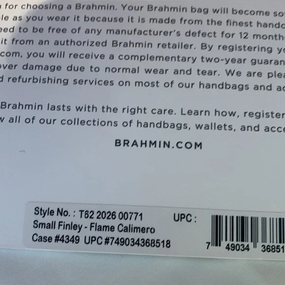 Brahmin Calimero Collection Small Finley Satchel Bag - Picture 9 of 16